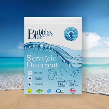 Șervețele ecologice cu detergent de rufe